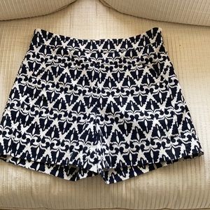 Anthropologie  Cartonnier black and cream shorts